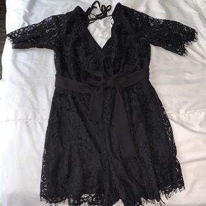 Black Lace Romper